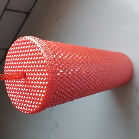 Starbucks Peach Orange Studded Tumbler Cold Cup Venti - Picture 2 of 7